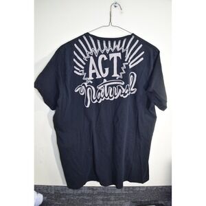 Loomstate for Chipotle Mens XL Black Organic Cotton ACT Natural Graphic T-Shirt